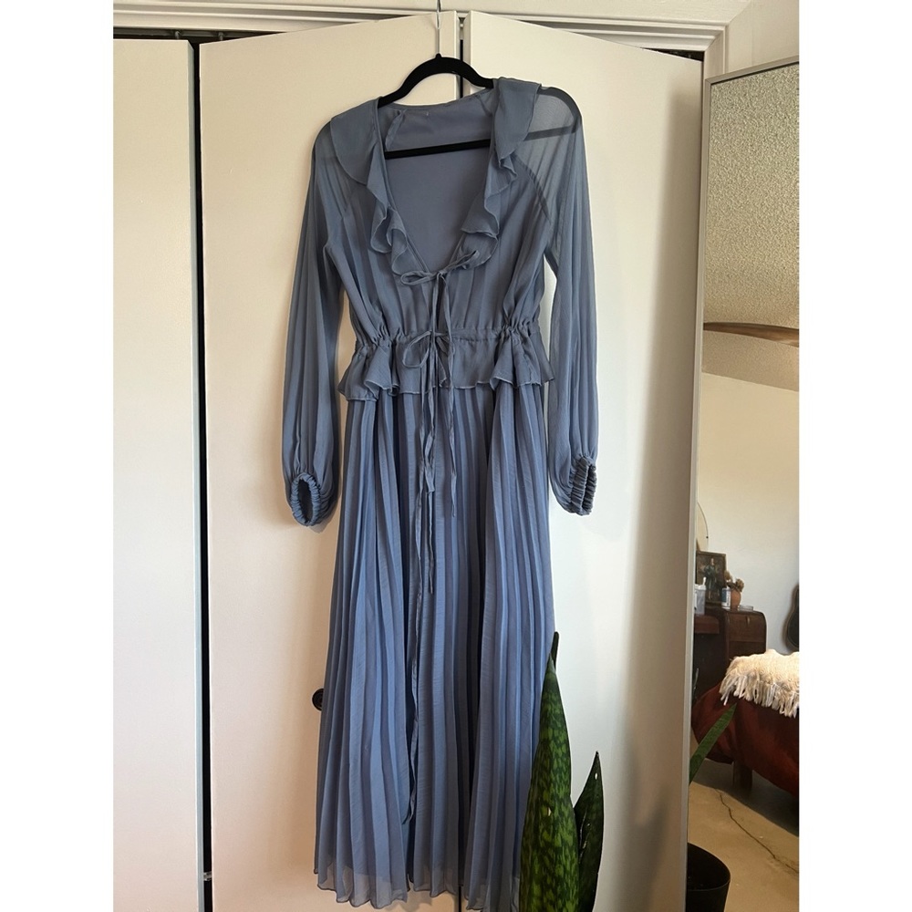 ASOS pale blue maxi dress